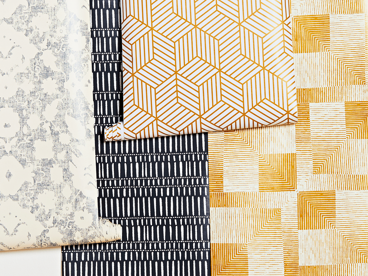 patterned peel and stick wallpapers