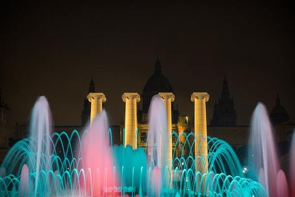 Magic Fountain of Montjuic in Barcelona