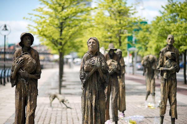 Famine Sculptures in Dublin